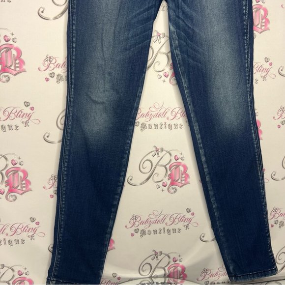 Guess curvy X jeans denim soft stretchy cute black logo on the back y2k cute - Picture 3 of 9